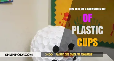 Creative Winter Fun: Crafting a Plastic Cup Snowman Step-by-Step