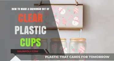 Creative Winter Fun: Crafting a Clear Cup Snowman Step-by-Step
