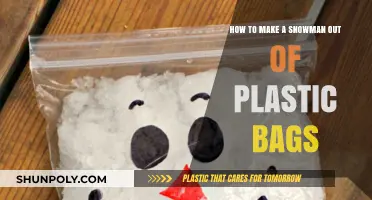 Creative Winter Fun: Crafting a Plastic Bag Snowman Step-by-Step