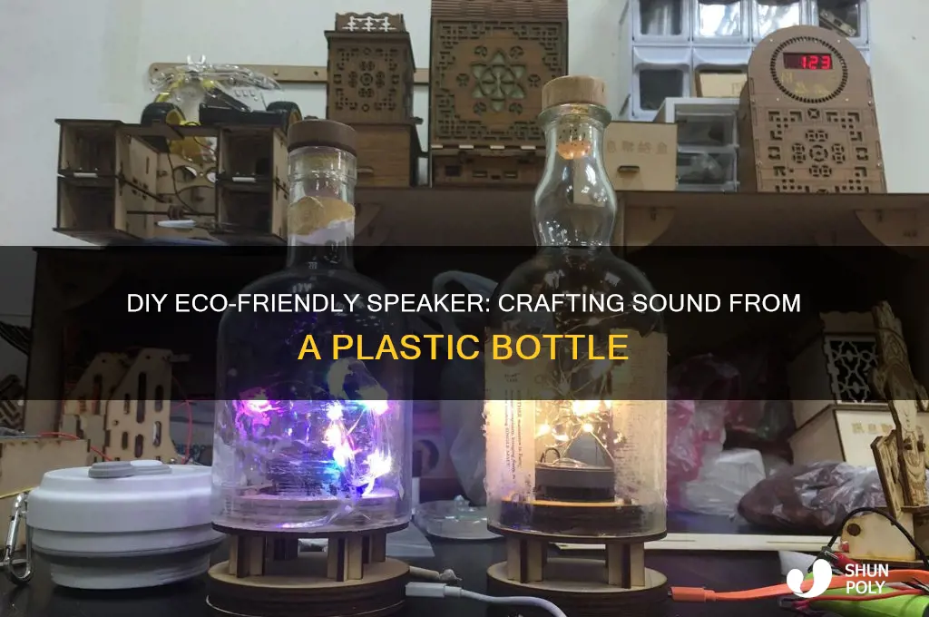 how to make a speaker out of a plastic bottle