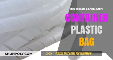 Crafting a Spiral Shape Container from Plastic Bags: DIY Guide