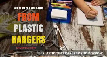 Crafting a Star Design from Plastic Hangers: A Creative DIY Guide