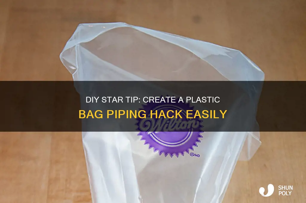 how to make a star tip from a plastic bag