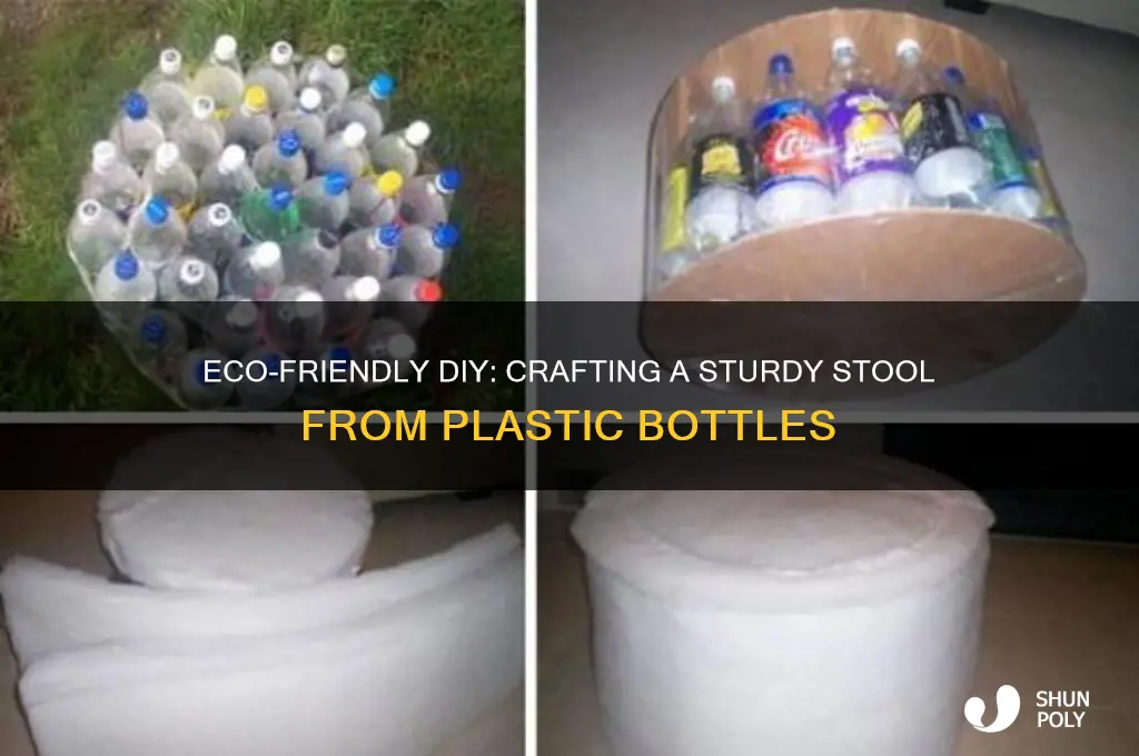 how to make a stool out of plastic bottles