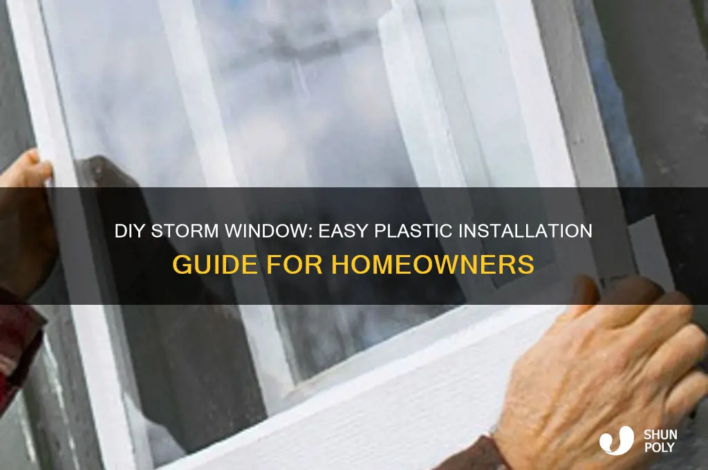 how to make a storm window with plastic