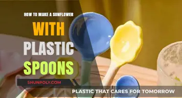 Crafting a Sunflower: Creative DIY with Plastic Spoons Guide