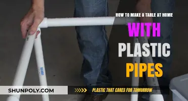 DIY Plastic Pipe Table: Easy Homemade Furniture Project Guide