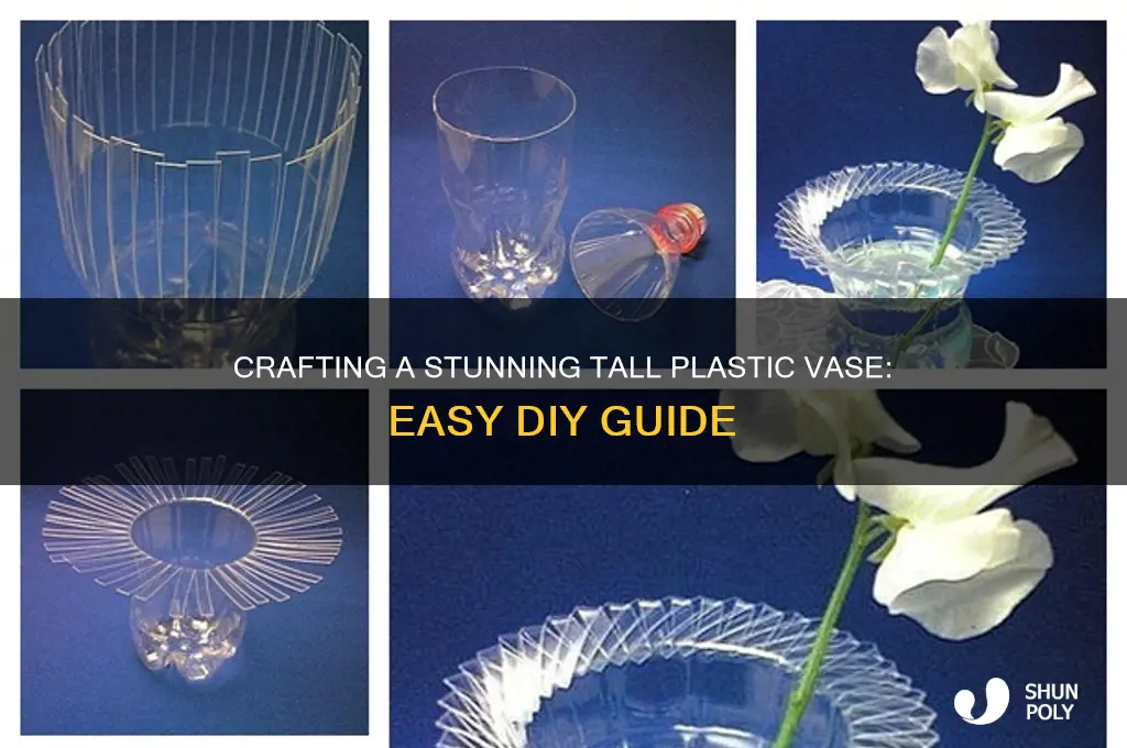 how to make a tall plastic vase