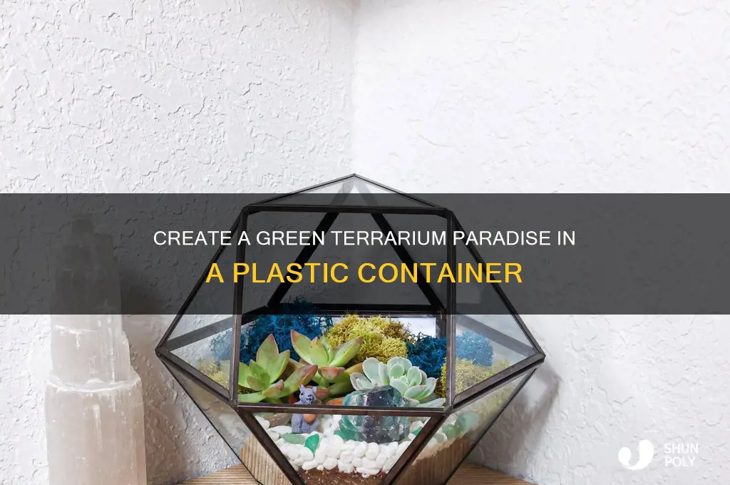 how to make a terrarium in a plastic container