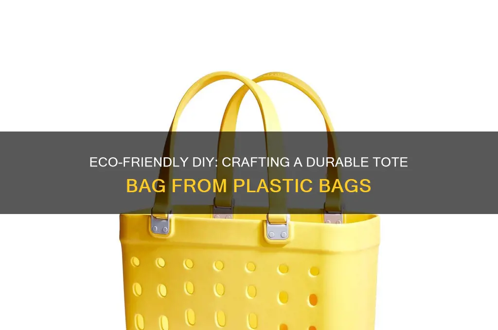 how to make a tote bag from plastic bags