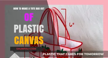 Crafting Eco-Friendly Style: DIY Plastic Canvas Tote Bag Tutorial
