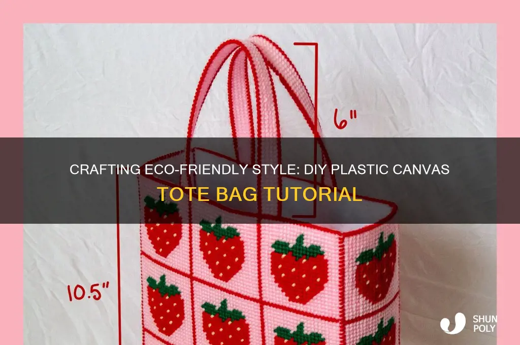 how to make a tote bag out of plastic canvas