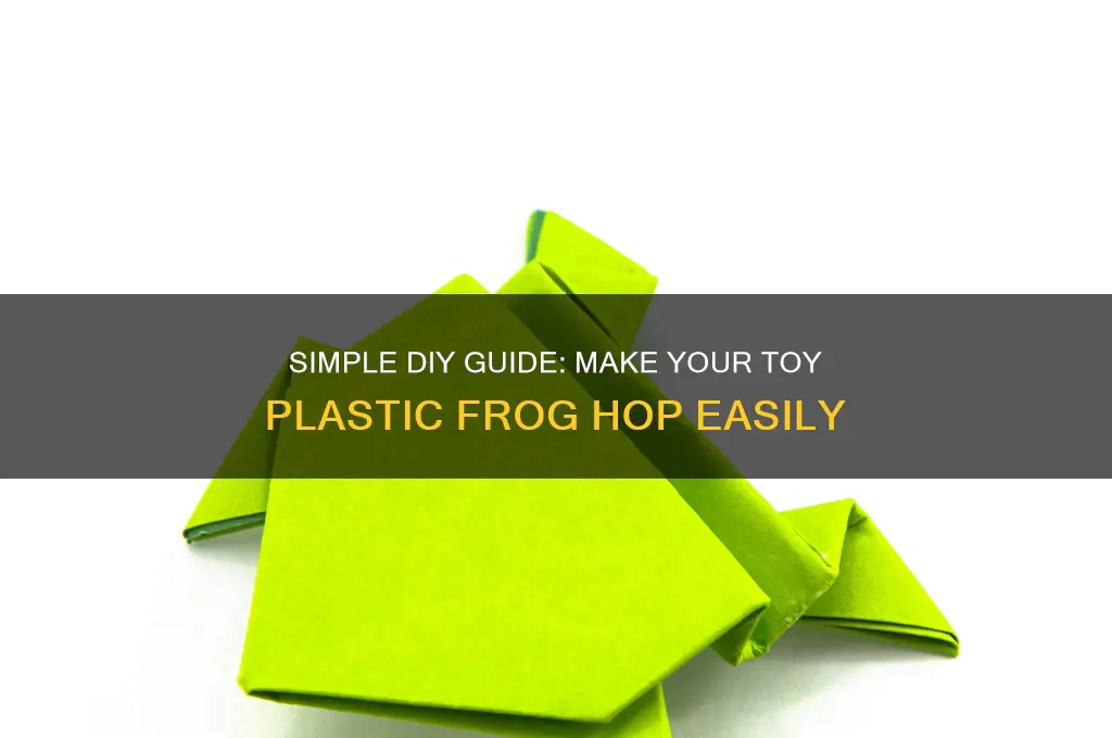 how to make a toy plastic frog hop