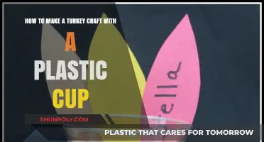 Creative Thanksgiving: Crafting a Cute Turkey from a Plastic Cup