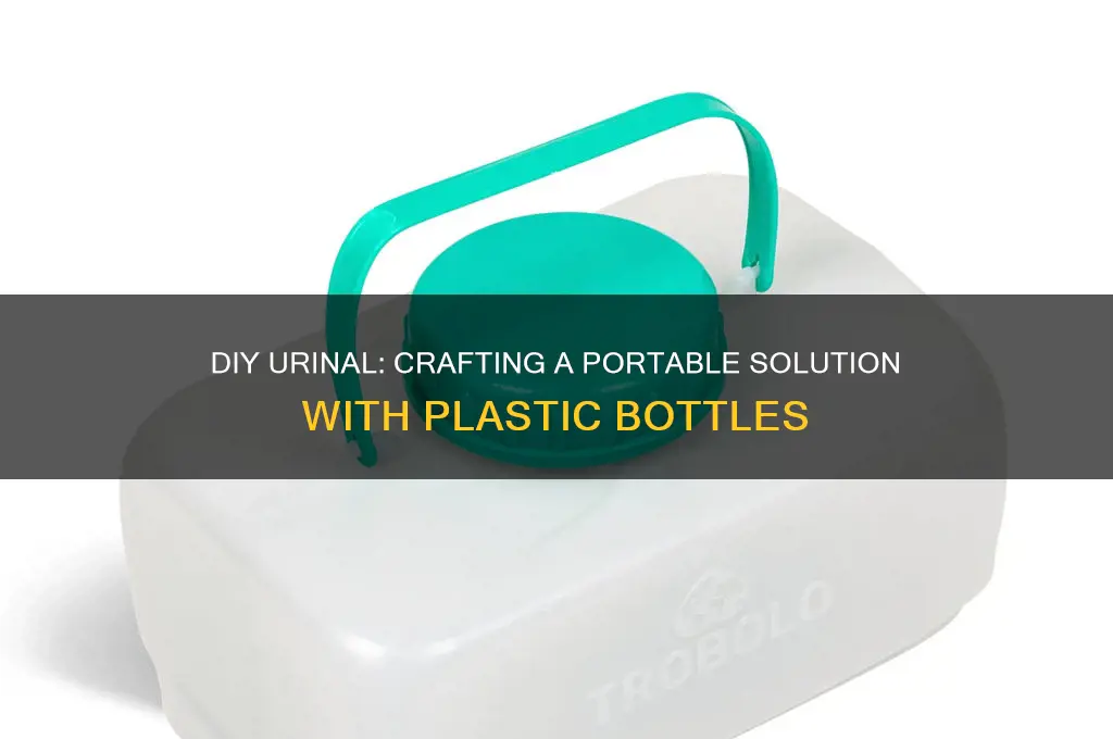 how to make a urinal out of a plastic bottle