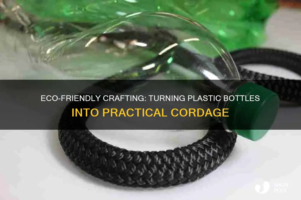 how to make a usable cord from a plastic bottle