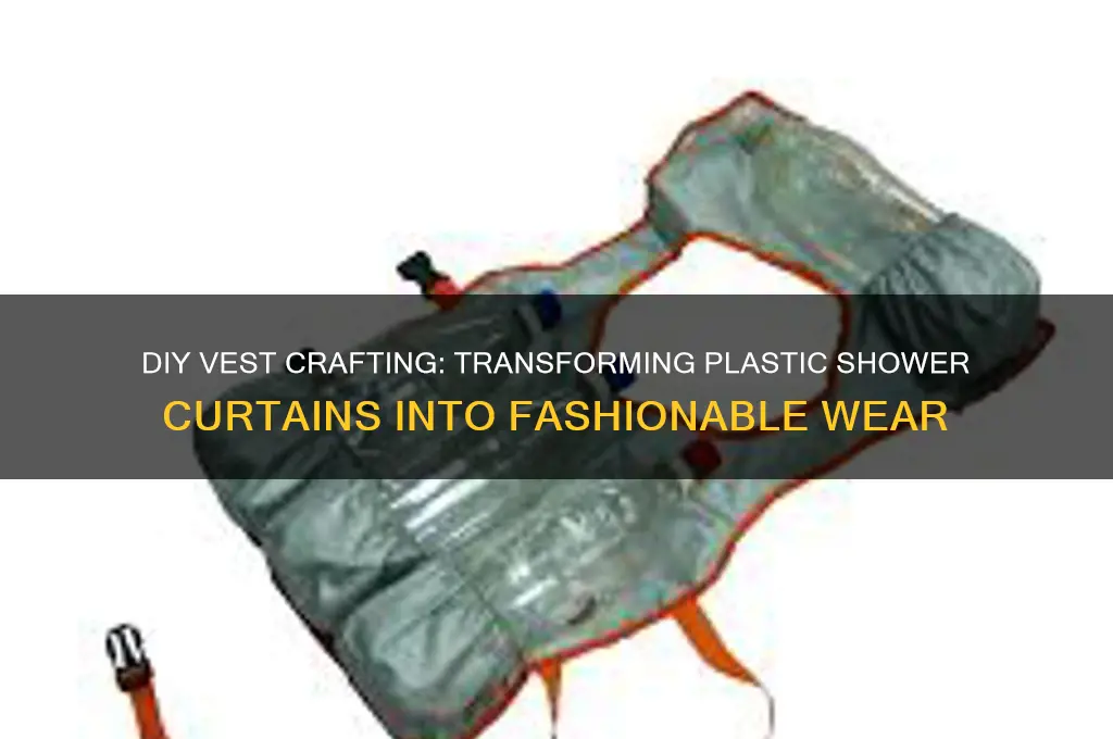 how to make a vest out of plastic shower curtain