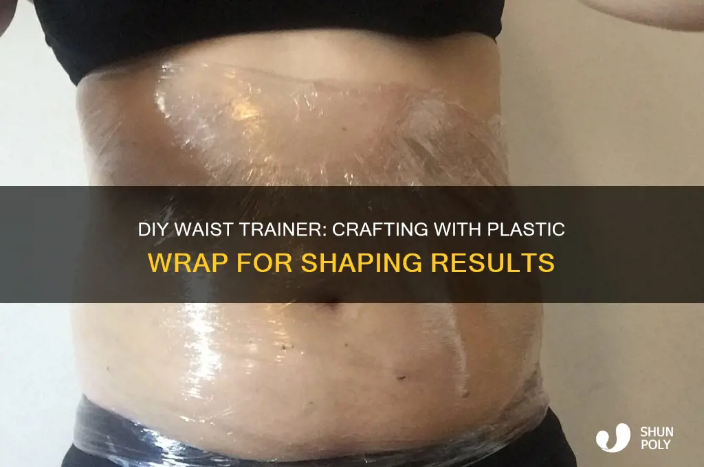how to make a waist trainer with plastic wrap