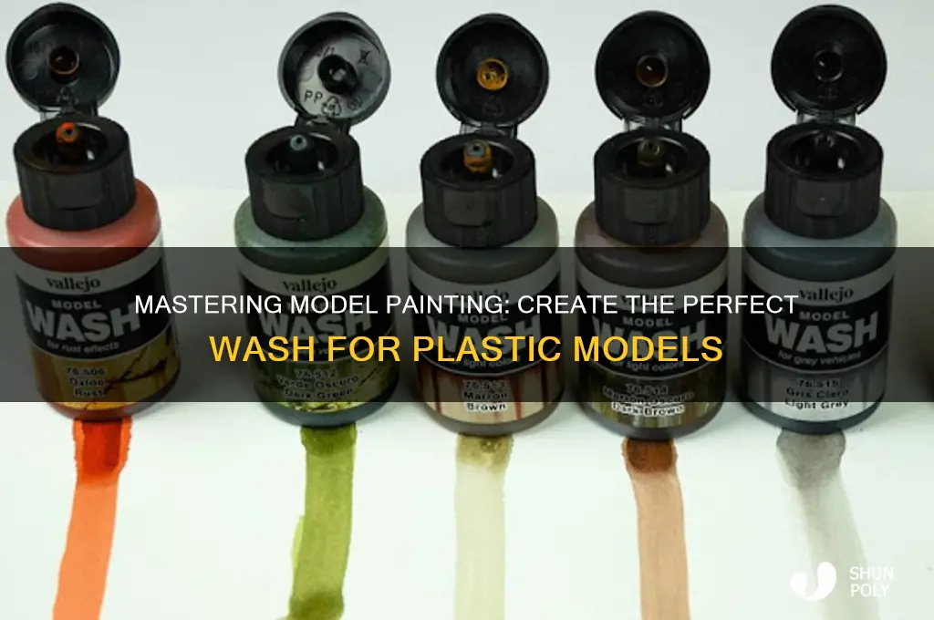 how to make a wash for plastic models