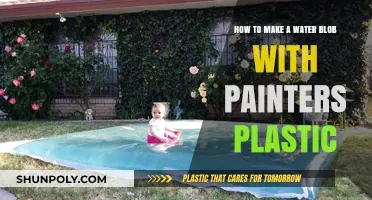 Create a Fun Water Blob Using Painters Plastic: Easy DIY Guide
