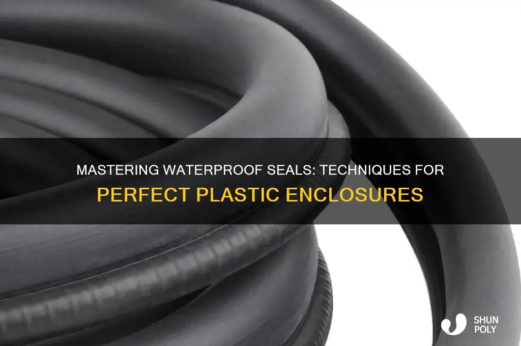 how to make a water tight seal in plastic