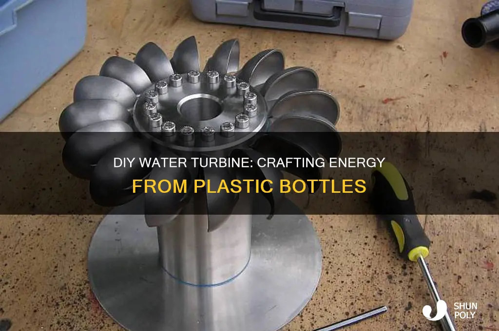 how to make a water turbine using plastic bottles