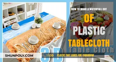 DIY Plastic Tablecloth Waterfall: Creative Crafting for Stunning Decor