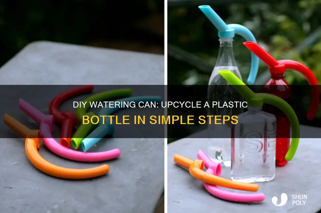 how to make a watering can from a plastic bottle
