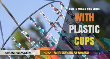 Crafting Harmony: DIY Wind Chime Using Recycled Plastic Cups