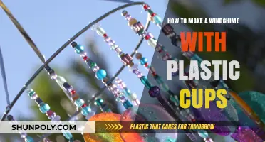 Crafting Harmony: DIY Windchime Using Recycled Plastic Cups