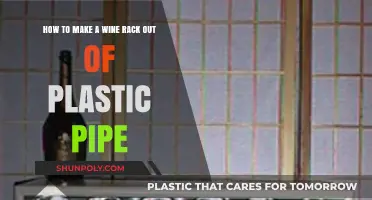 DIY Wine Rack: Crafting a Plastic Pipe Storage Solution
