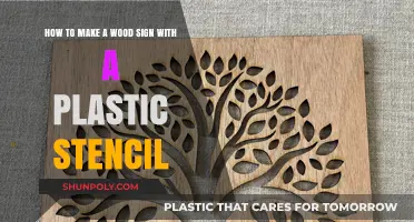 Crafting Rustic Wood Signs Using Plastic Stencils: A DIY Guide