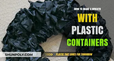 Crafting Wreaths: Plastic Containers Reimagined