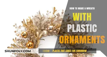 Crafting a Festive Wreath with Plastic Ornaments: Easy DIY Guide