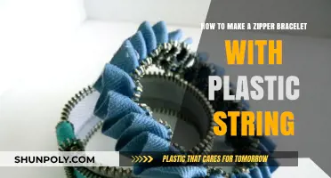 Crafting a Zipper Bracelet with Plastic String: Easy DIY Guide