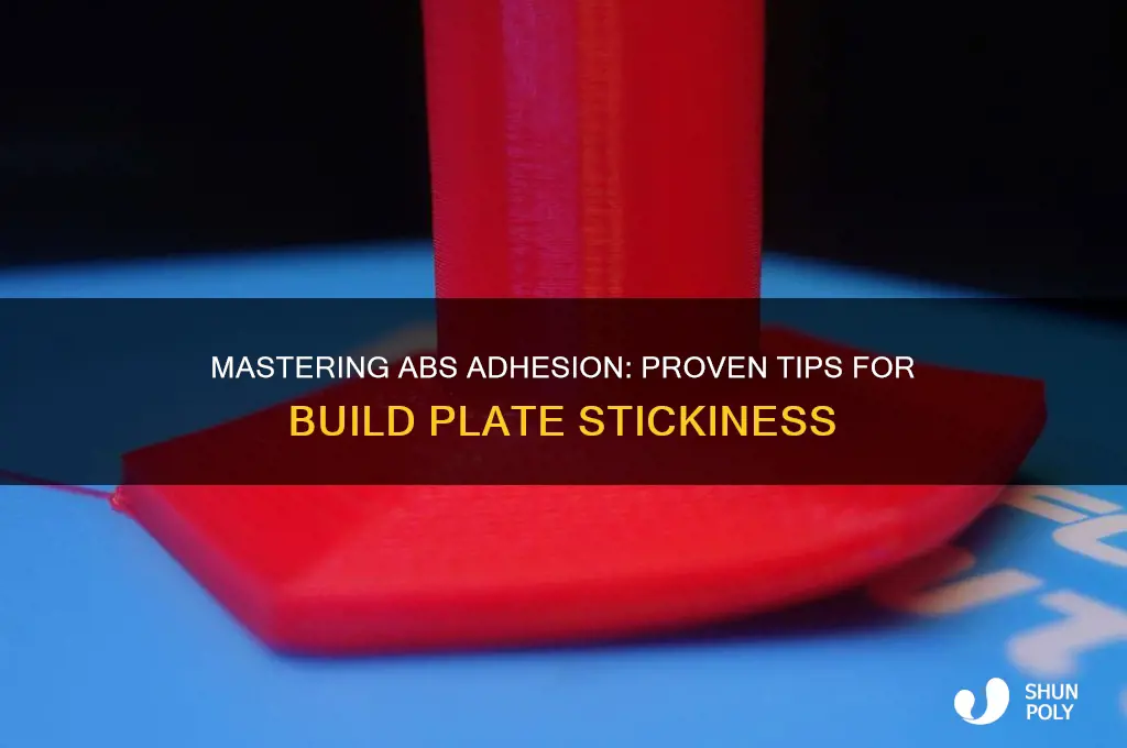how to make abs plastic stick to the build plate