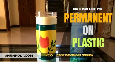 Make Acrylic Paint Stick Permanently to Plastic