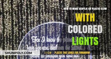Illuminate Your World: Making Acrylic & Plastic Glow with Colored Lights