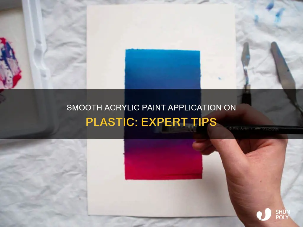 how to make acrylic paint smooth on plastic