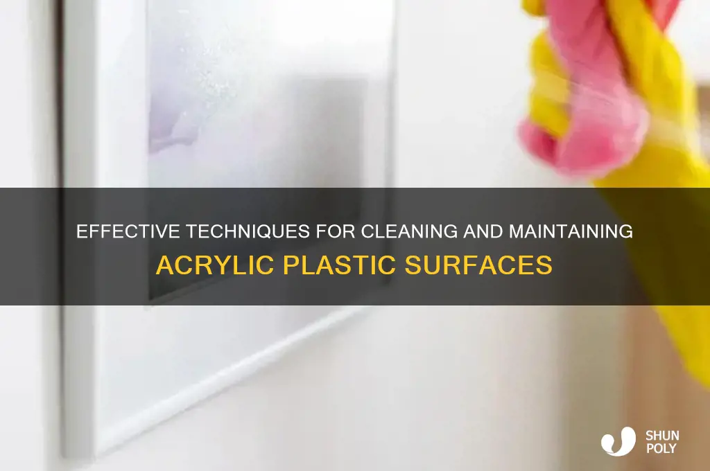 how to make acrylic plastic clean