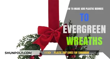 Crafting Evergreen Wreaths: Adding Plastic Berries for Festive Charm