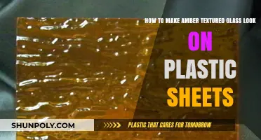 Create Amber Textured Glass Effect on Plastic Sheets Easily