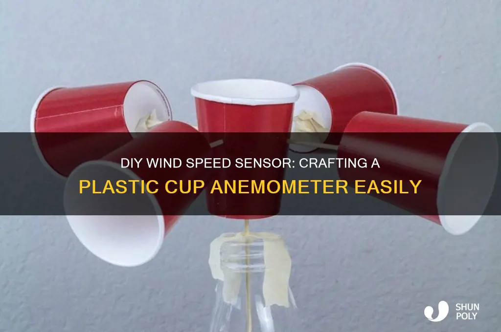 how to make an anemometer with plastic cups