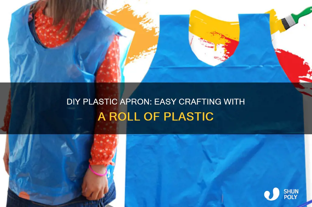 how to make an apron from roll of plastic