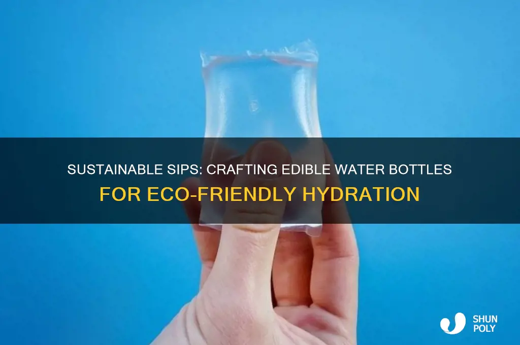 how to make an edible water plastic bottle
