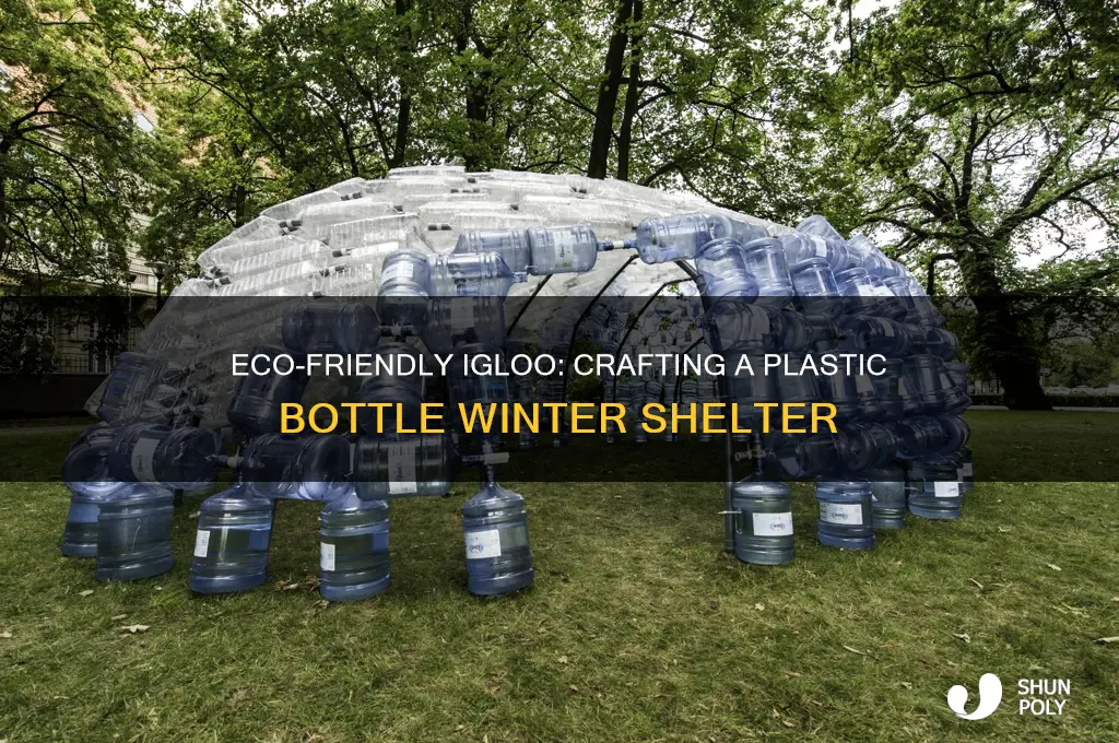 how to make an igloo out of plastic milk bottles