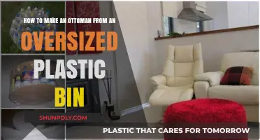 DIY Ottoman Hack: Transforming Oversized Plastic Bins into Stylish Seating