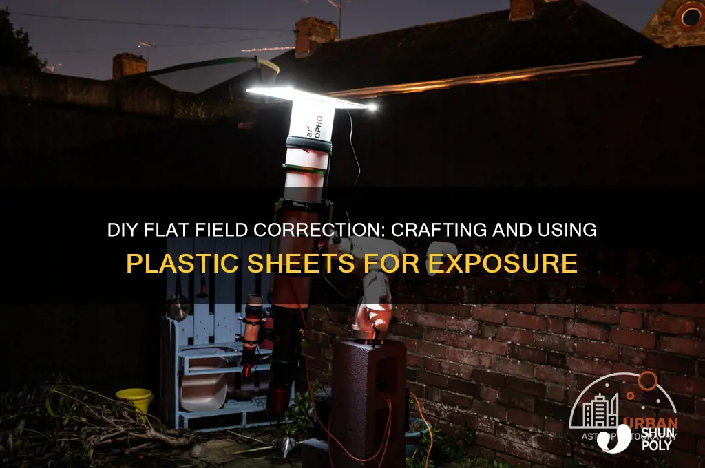 how to make and exposure flat field correction plastic sheet