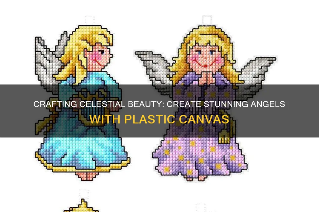 how to make angels with plastic canvas