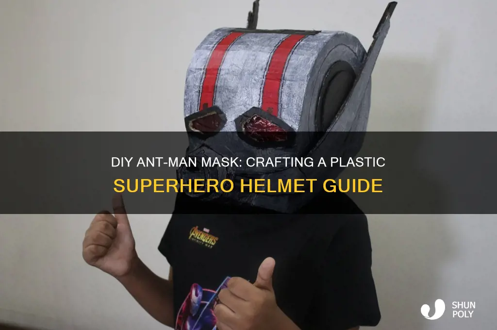 how to make ant man mask out of plastic